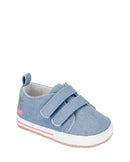 Sapato bebê cano baixo jeans com recortes azul | Carter's