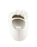 Sapato bebê com laço branca