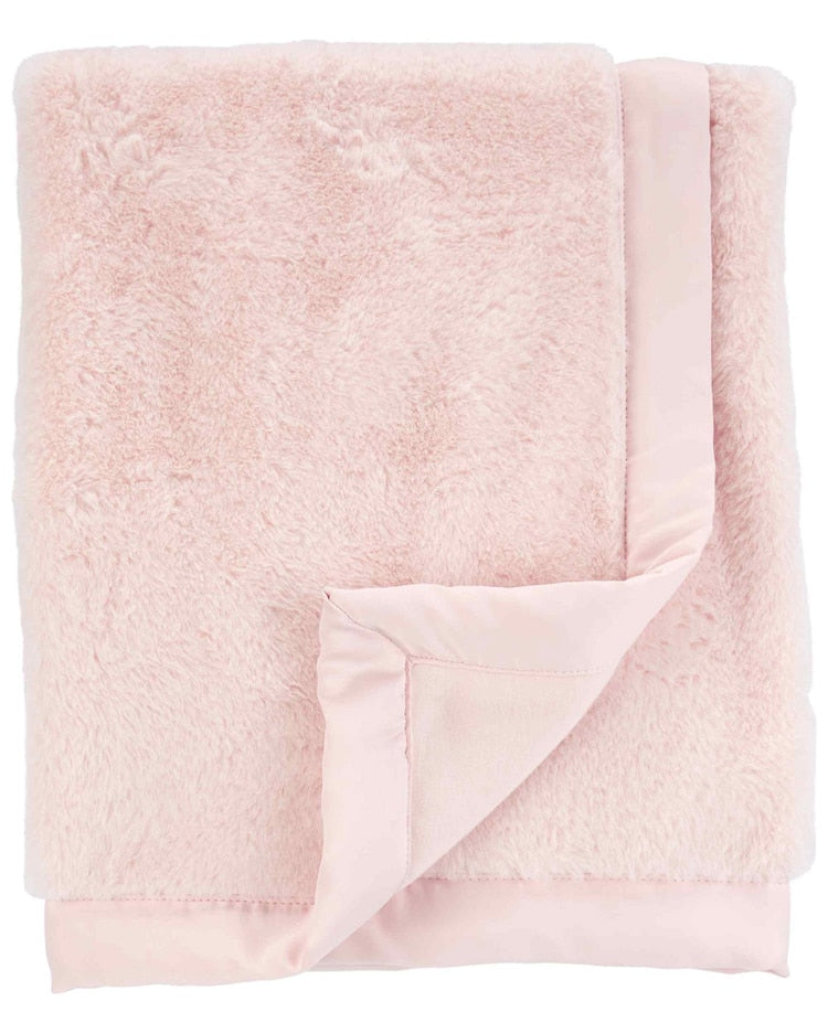 Cobertor bebê fleece rosa