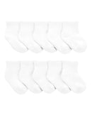 Kit meia bebê 10 pares lisas branco |