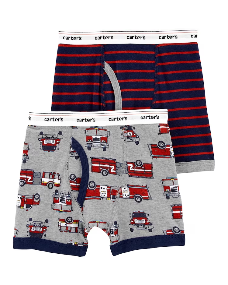 Kit Cueca Boxer Infantil 2 Peças Multicor Tam 2 a 7