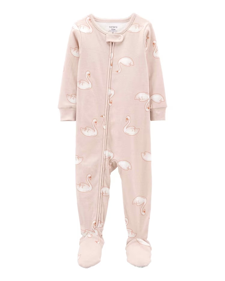 Macacão pijama infantil cisnei rosa |